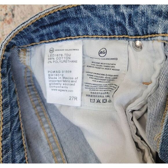 Adriano Goldschmied Straight Leg Denim 27 - Picture 6 of 7